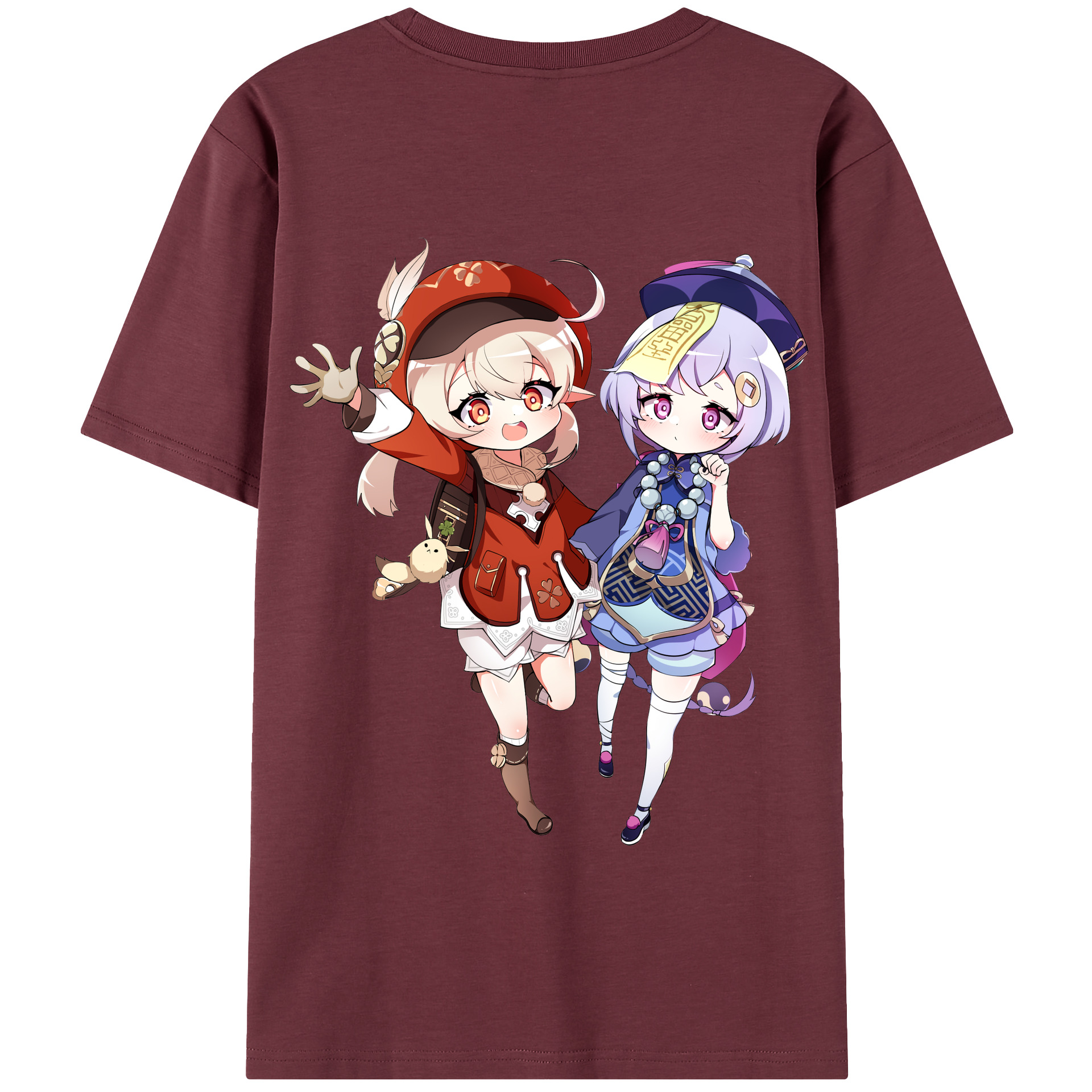 げんし神 七七 なな  genshin Nana 綿100％半袖Tシャツ（背面プリント）